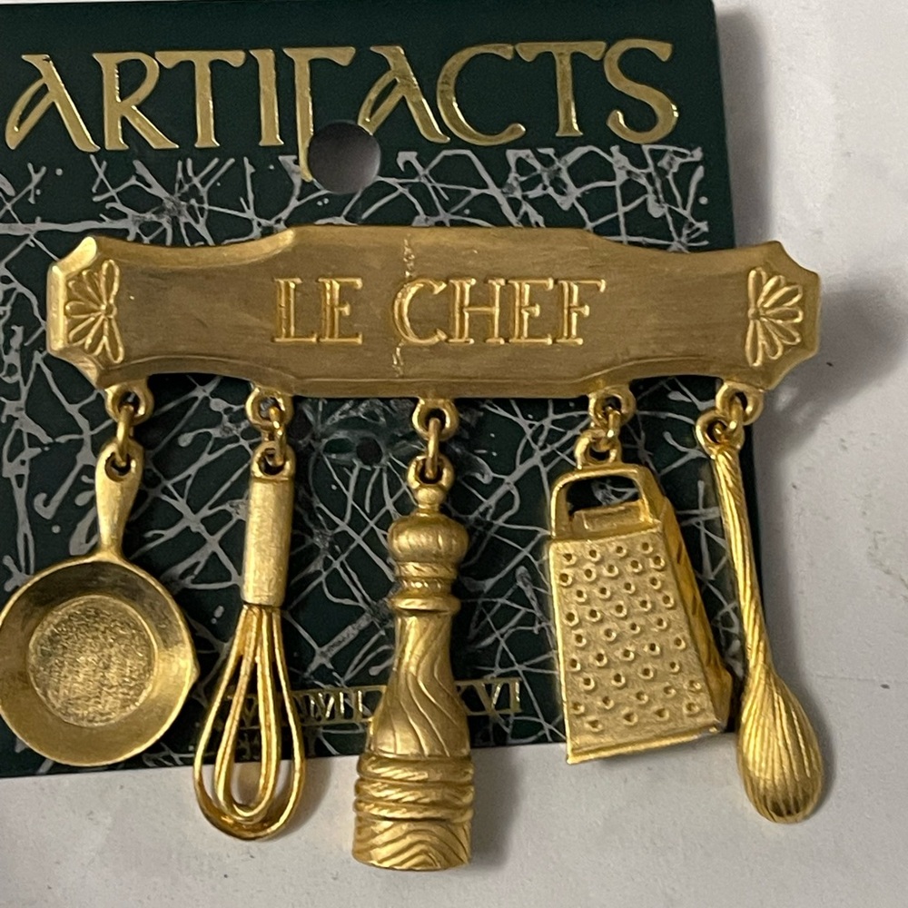 Vintage Le Chef Pin by Junette Jewerly Co